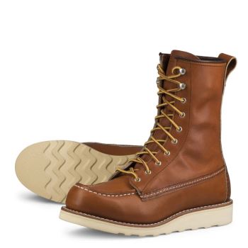 Red Wing 8-inch Moc Tall Boot in Oro Legacy Leather Laarzen Dames DonkerBruin - 3427